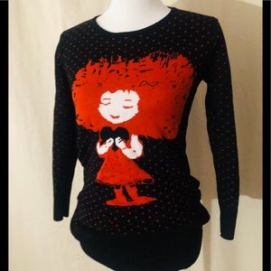 J&D sweetheart sweater